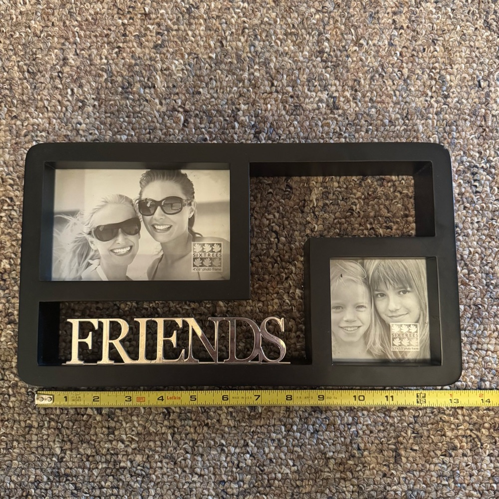Friends 4x6, 3.5 x 3.5 photo,‎ picture frame Black - Picture 5 of 6